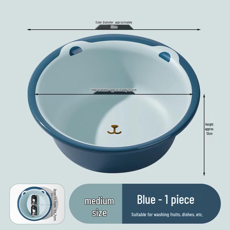 Changbaosen Mehrzweck-Kunststoffbecken, 2er-Pack