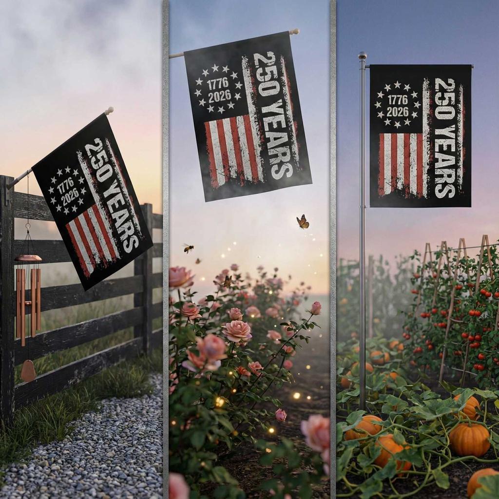 Decorative Garden Flag For The 250th Anniversary Of The United States