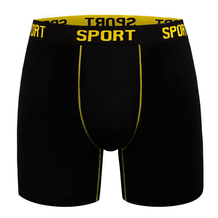 Men s Sports Fitness Body Sculpting Long Underwear 4-Corner Shorts