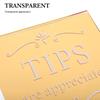 Premium Acrylic Tip Box Transparent Tip Jar for Bartender Restaurant Musician Money Container Donation Box Raffle Bowl Coin Jar