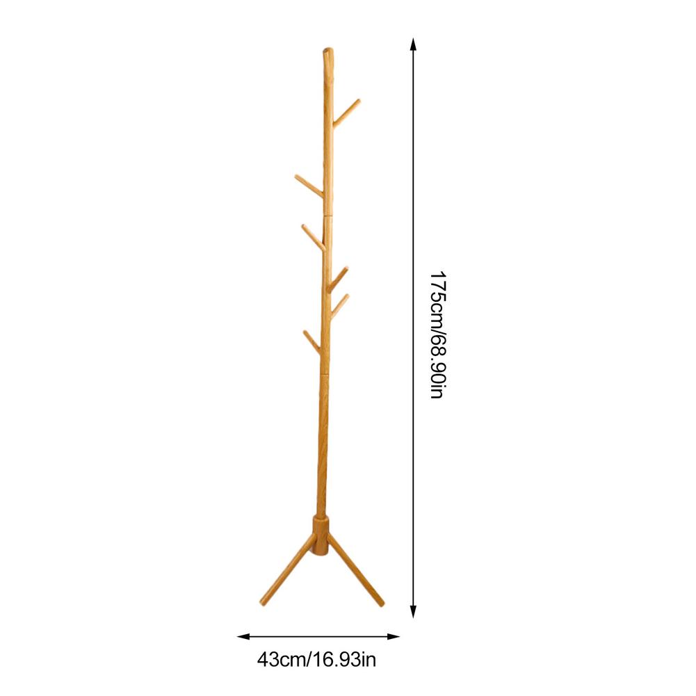 Clothes Hanger Coat Rack Hat Hanger Hallstand Hat Rack Floor Pine Coat Stand Convenient Hanger For Home Office