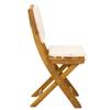 Outdoor Bistro Chairs with Cushions 6 Pcs Cream White 38 X 46 X 85 Cm