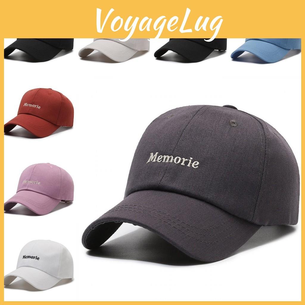 Letter Memorie Embroidered Baseball Cap Round Top Breathable Hat Gift Adjustable