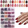 Cybersnc 576 Pcs Press On Nails Medium Almond Fake Nails Solid Color False Nails 24 Color Glossy Acrylic Glue On Nails Reusable Artificial Nail Sti