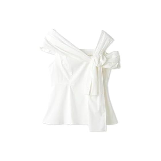 SNIDEL Asymmetrical Ribbon Blouse SWFB244137 Women s