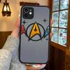 Star T-Trek Movie Logo Silicone Matte Phone Case For Iphone 13 14 15 16 Pro Max 11 12 X Xs Max Soft Cover