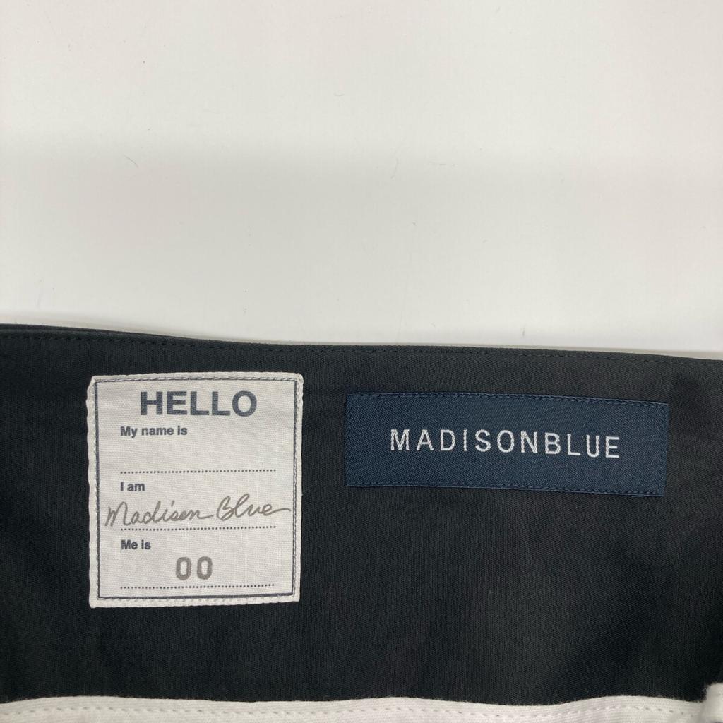 MADISON BLUE MB191-6028 Black Cotton Linen Flared Long Skirt Skirt XS blackUsed