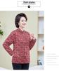 Mom's Floral Plush Winter Jacket - Thickened Cotton, Lightweight for Mid-Aged & Elderly