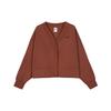 Nike Phoenix Fleece Solid Color Fleece Lined Casual Loose Fit Knitwear Women's Dark Orange FB8773-832