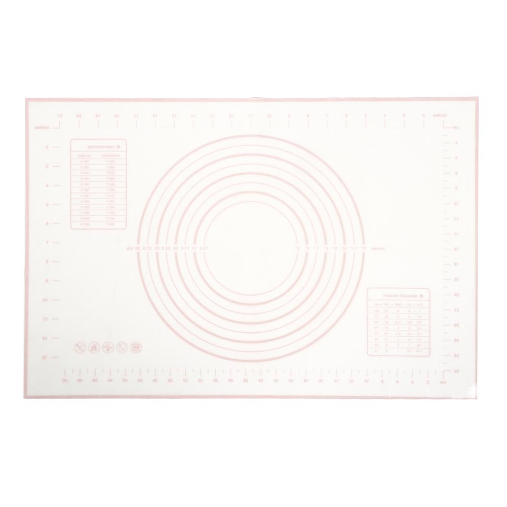 Household Kitchen Silicone Nonstick Baking Mat Rolling Dough Pad Cake Pastry Cooking ToolsRed