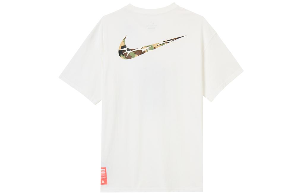 Nike T Shirts Men's White Crew Neck Moderate HQ1577-100