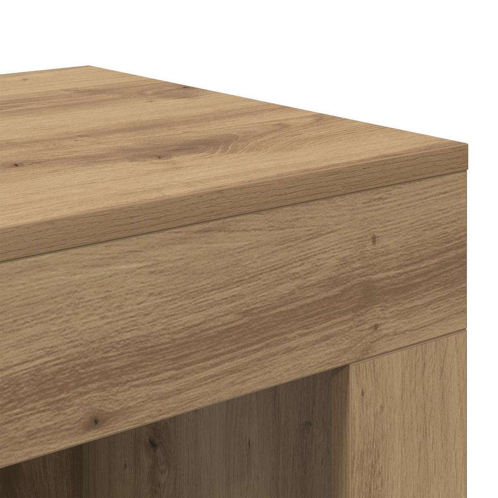 Side Table Artisan Oak 60 X 40 X 65 Cm Engineered Wood