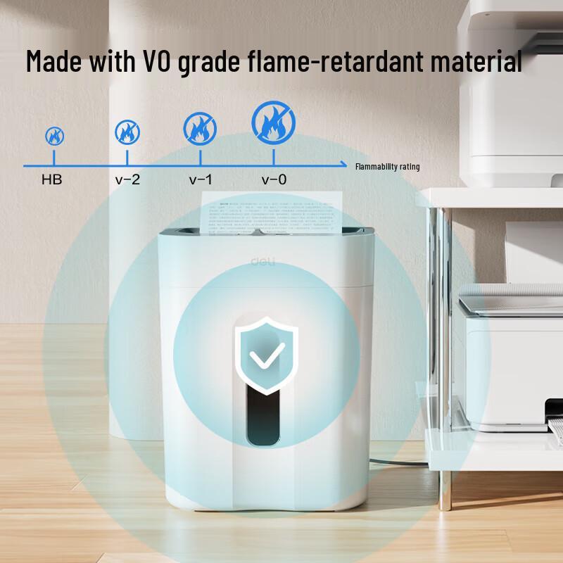 Deli GA151 Commercial Quiet Cross-Cut Paper Shredder CN Plug (adapter Included)