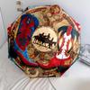 Cowboy Style Pattern, Automatic Folding Umbrella, Portable and Foldable Design, 8 Ribs, a Christmas or Birthday Gift.