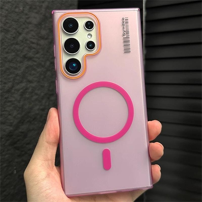 Double Color Matte Hard PC Phone Cases For Samsung Galaxy A56 A36 A16 A55 A35 A15 A54 A34 A14 5G Case For Magsafe Magnetic Cover