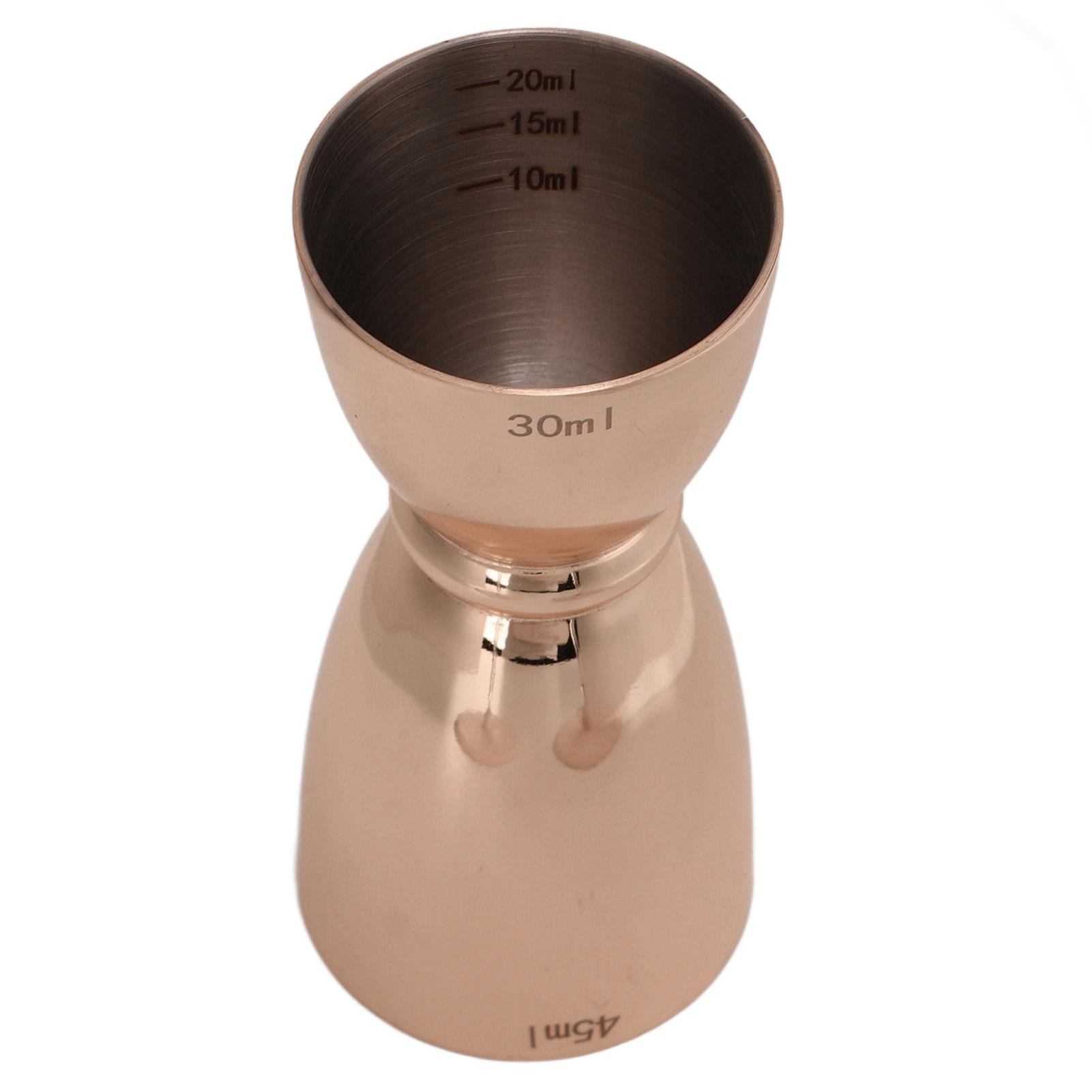 

Stainless Steel Double Head Wine Measuring Cup Cocktail Wine Shaker Measure Cup for Bar Party Family Club Copper Plated L
