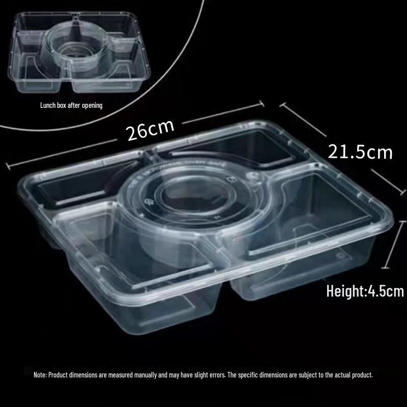 Simple Love Life Disposable Multi-Compartment Meal Prep Containers