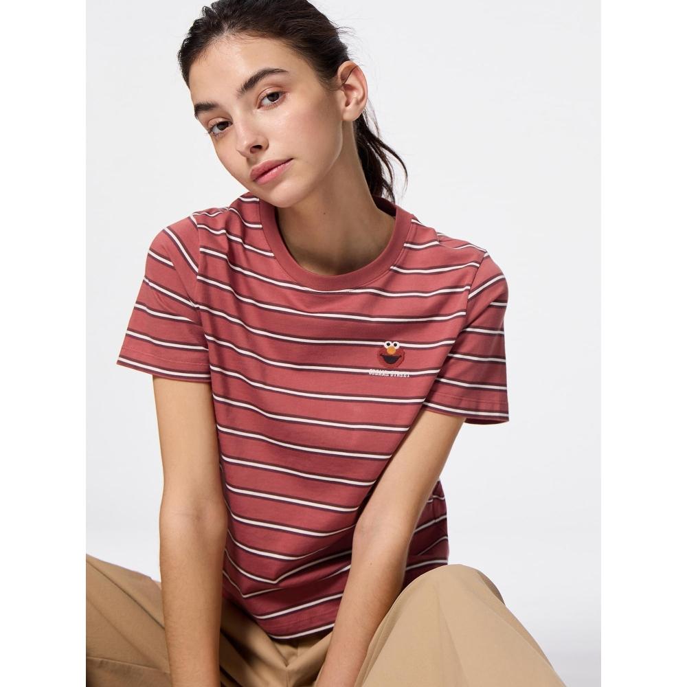 

Gu By Uniqlo Graphic T Sesame sTreeT 2 14 RED/XS