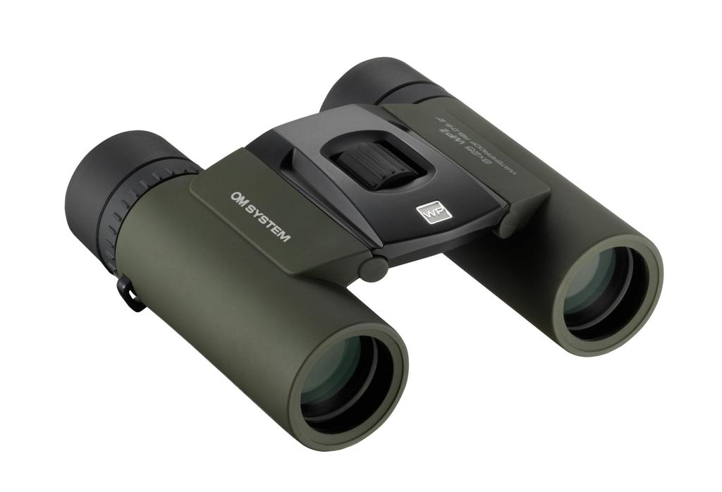 OM SYSTEM 8x25 Binoculars, Compact, Lightweight, Waterproof, Green, 8X25WP II GRN