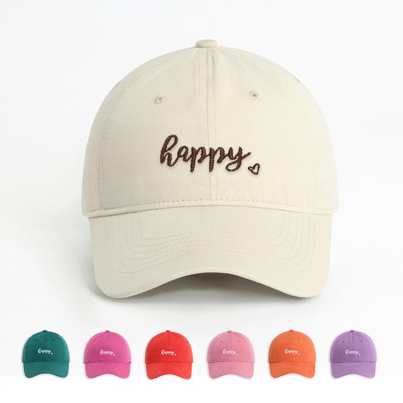 Fashion Solid Color Baseball Hat for Men Women Embroidery Adjustable Sunshade Duck Tongue Cap Unisex Casual Outdoor Peaked Hat