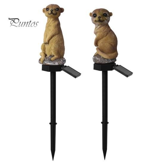 Landscape Lighting for Paths Solar Meerkat Garden Light, Outdoor Waterproof LED Light with Stake, Auto On/off Night Lights Cute Lamp Walkway Courtyard