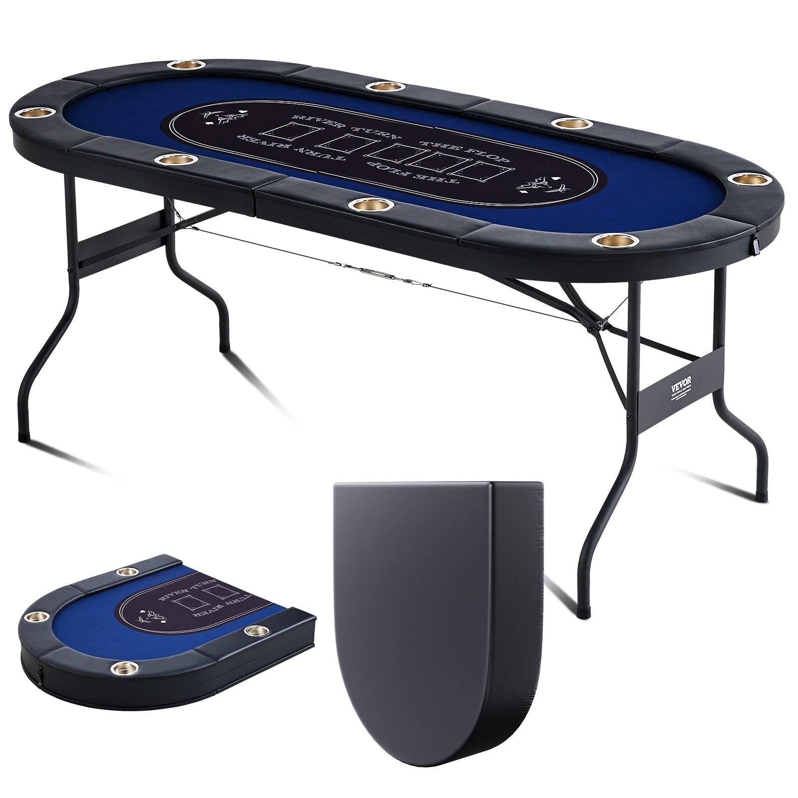 VEVOR 8 Player Foldable Poker Table