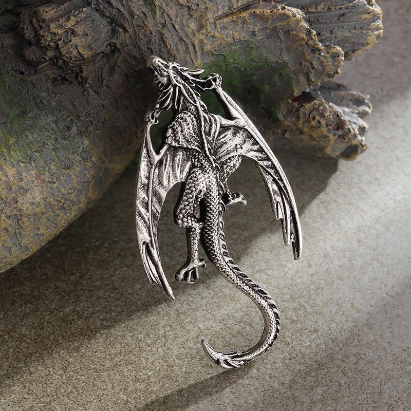 Retro Celtic Warship Brooch Men's Punk Trend Amulet Jewelry Motorcycle Riding Lapel Pin Accessories