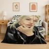 Kpop Felix Stray Kids Musik Flanelldecke Weiche Warme Überwurfdecke für Schlafzimmer Wohnzimmer Bett Reise Camping Picknick Geschenk