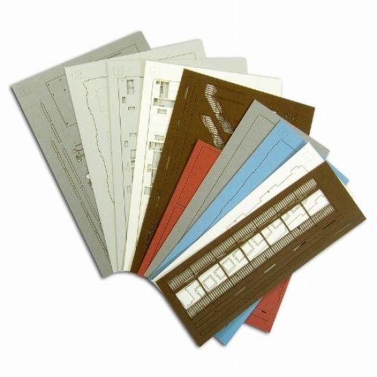 Sankei Nostalgic Diorama Series Apartment C Paper Craft 1/150 MP03-88