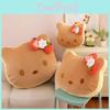 Plush Cartoon Toast Cat Pillow Suitable For Comfortable Cuddling