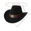 Cowboy Hat Jazz Hat Western Minority Style Cowboy Hat European and American Men's and Women's Hats