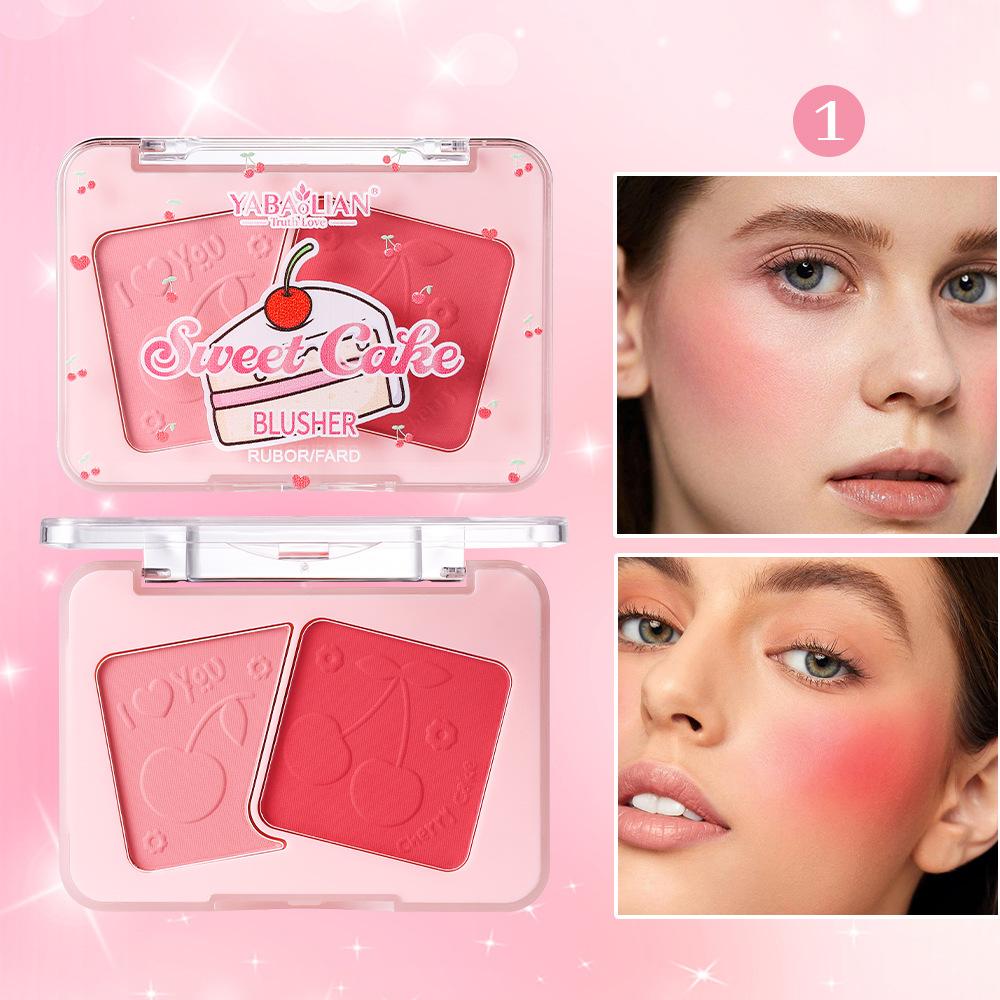 

Шестицветные румяна Rouge Velvet Matte с мелким глиттером и перламутром, водостойкие, румяна-картофельное пюре, макияж для лица