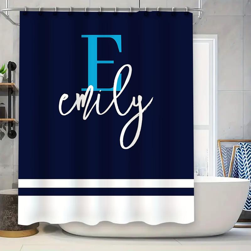 

3D Printed Mermaid Shower Curtain Set Waterproof Bathroom Decor Customizable Sea Life Fish Tail Starfish Blue White Yellow 90x180cm