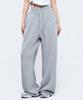 Pijikeolgameoncheu P5069 Women'S Layered Wide Pants [Gray]