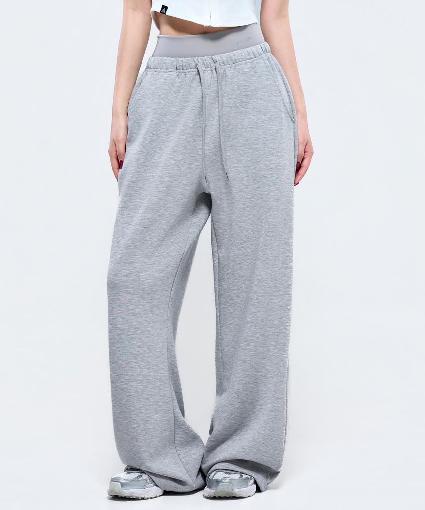 Pijikeolgameoncheu P5069 Women'S Layered Wide Pants [Gray]