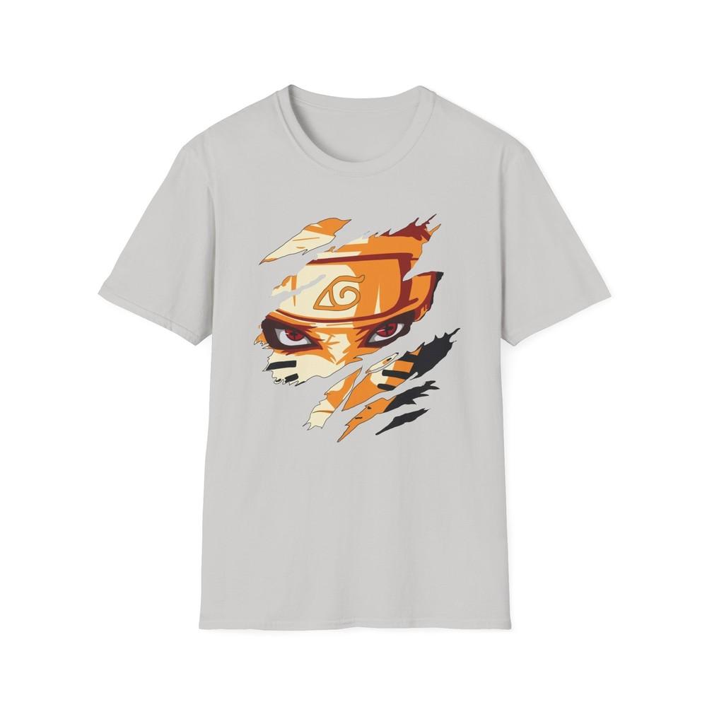 Unisex Jl Anime TShirt Softstyle Back Front Printed Naruto Hero Of The Leaf
