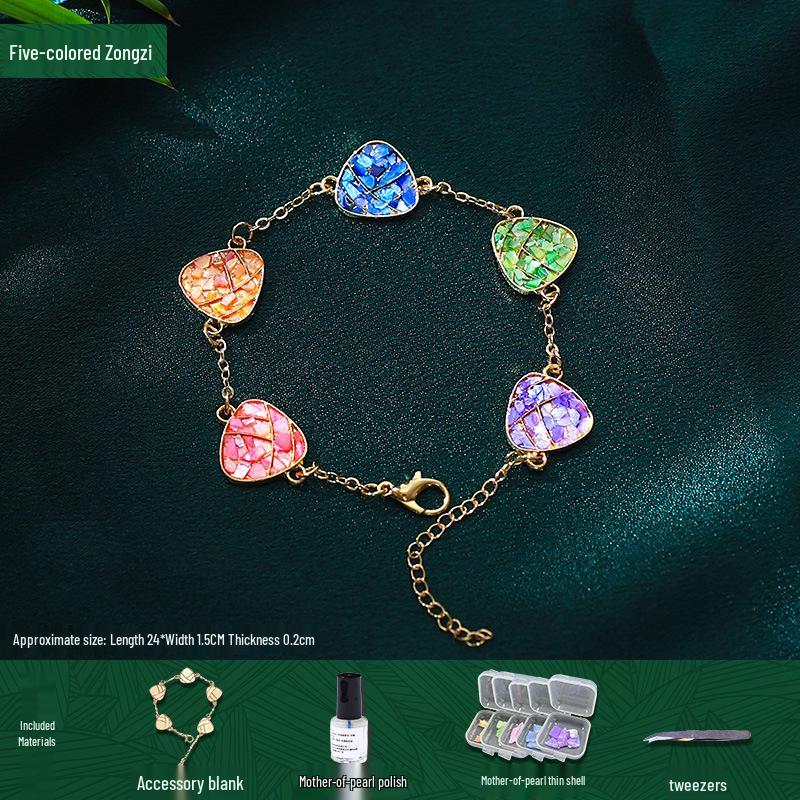 Mother-of-Pearl Hairpin Craft Kit: Brooch & Hairpin Shell Fragments - Perfect Mother’s Day Gift