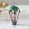 Iron Christmas Airplane Pendant Hot Air Balloon Decorative Christmas Tree Hangers Hanging Rope Durable Pilot Santa Ornaments
