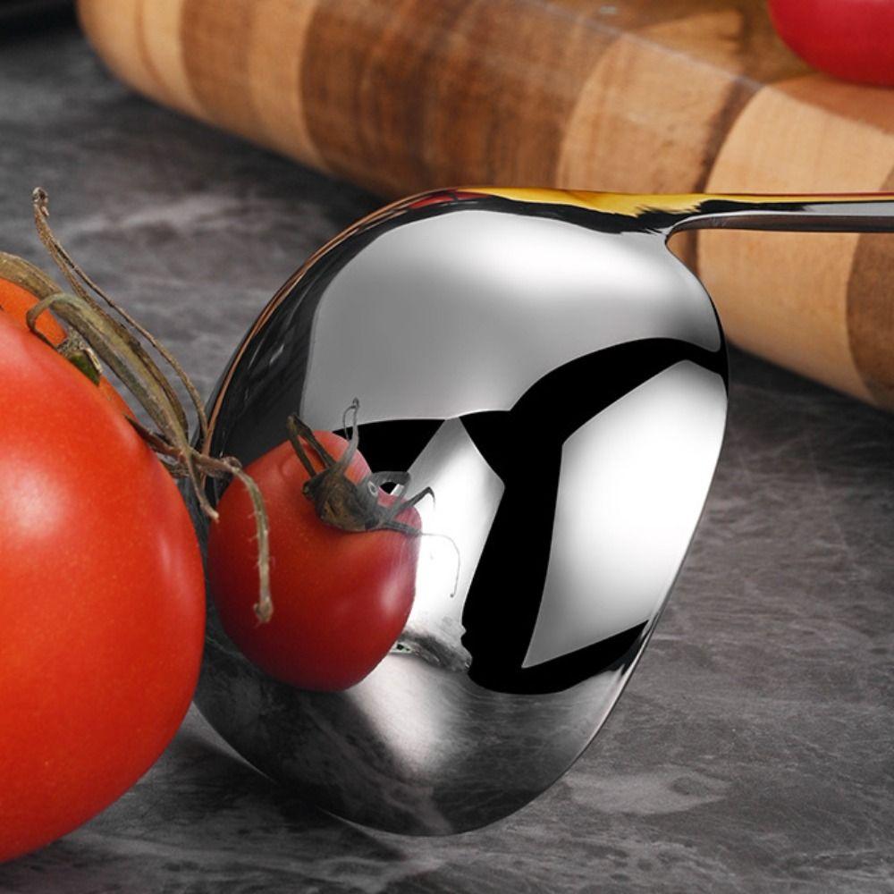 Stainless Steel Hot Pot Spoon Non-Slip Long Handle Colander Kitchen Tool Soup Ladle  Kitchen
