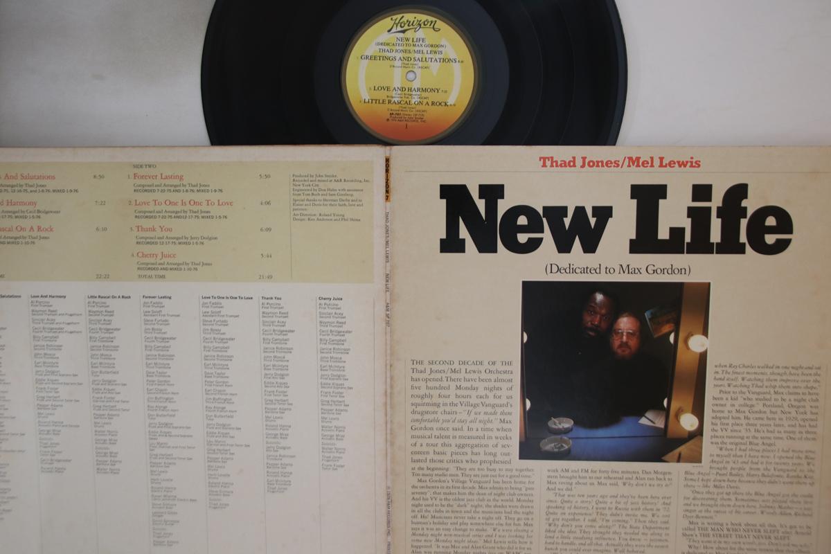 

LP Record THAD JONES, MEL LEWIS - New Life (Dedicated To Max Gordon) SP707 HORIZON 1976 US Jazz Used