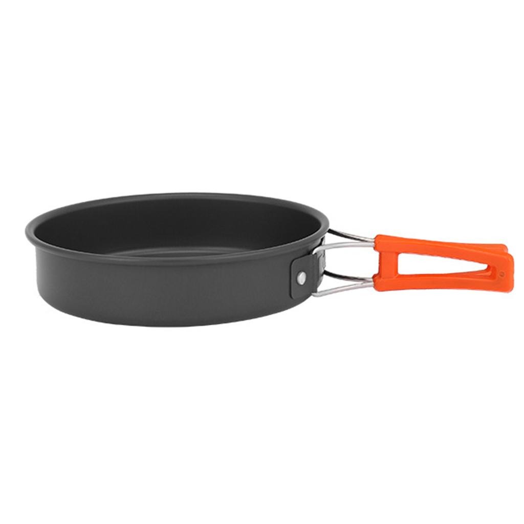 Nonstick Camping Frying Pan Portable Quick Heating Skillets Foldable Cookware Pot for Hiking BBQ Picnic Fishing Easy Use