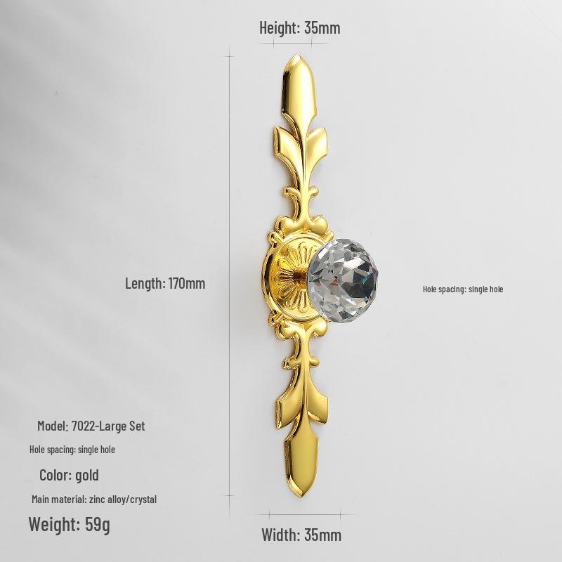 

Яркая хромированная роскошная хрустальная ручка для ящика - Европейский стиль прозрачное стекло бриллиант ручка для шкафа