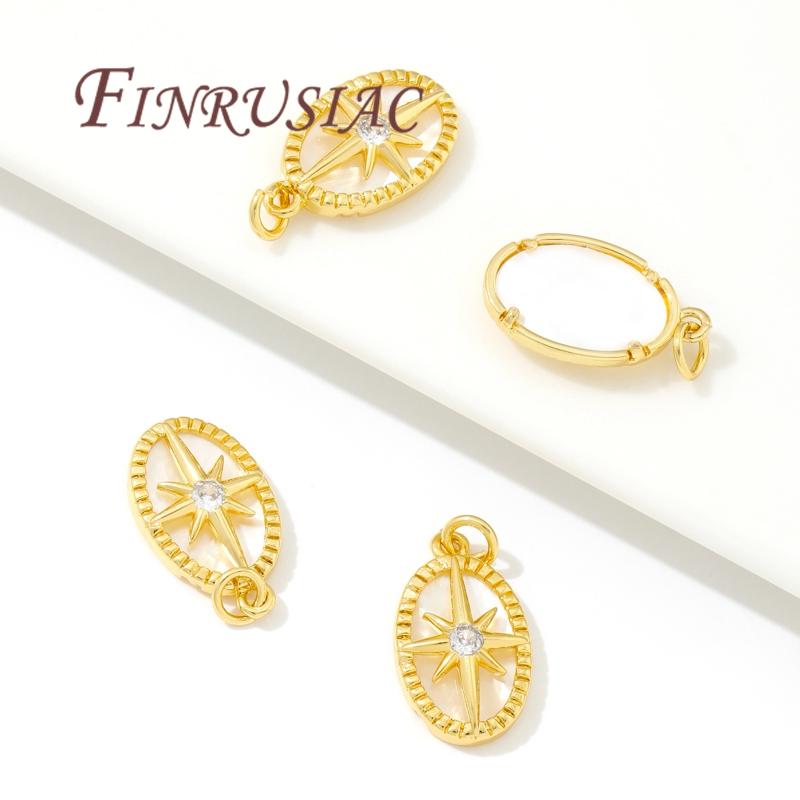 18K Vergoldete Sonne/Sterne Anhänger Charms Für Schmuck, DIY Ohrringe Herstellung Zubehör, Anhänger Halsketten Zubehör