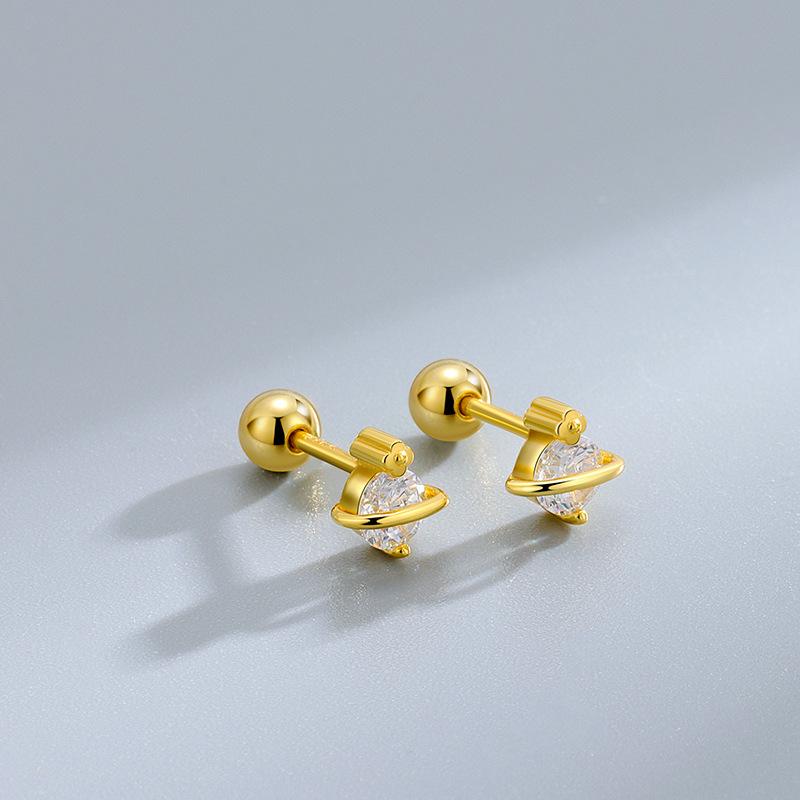 Neue Mode Herz Ohrstecker für Damen Hypoallergen Schraubverschluss Knorpel Helix Ohrring Mädchen Piercing Zubehör Schmuck Geschenke