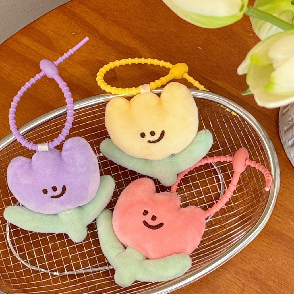1/3 Pcs Cute Cartoon Tulip Plush Toy Keychain Pendant Girl Backpack Decoration Pendant