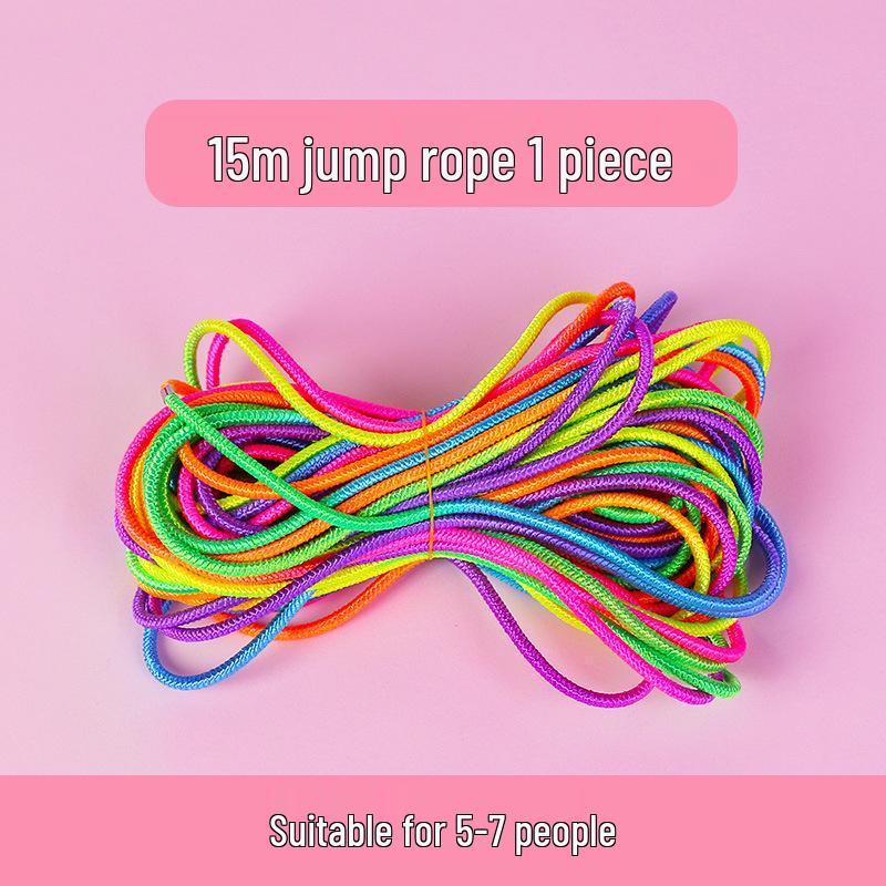 Collective Skipping Rope for Girls: Nostalgic Elastic Band for Kids' Sports Activities