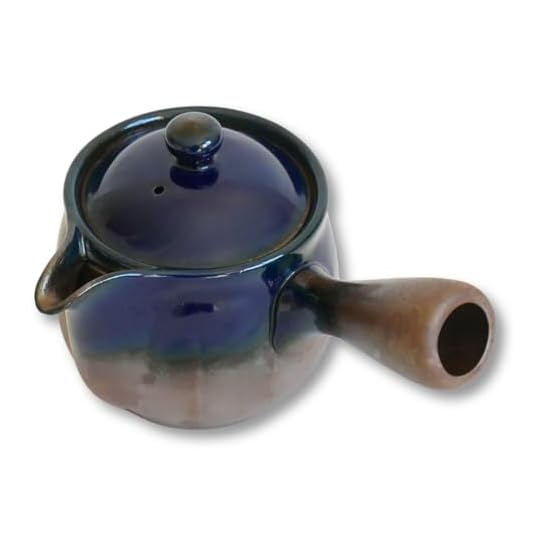 [ Easy-to-pour Wide Mouth ] Lapis Lazuli Kyusu (Teapot) Banko-yaki Blue 360ml for 2 People, Easy To 