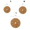 Natural Round Rattan Kitchen Insulation Pad Padding Mat Placemat Bowl Pad Coasters Cup Mats