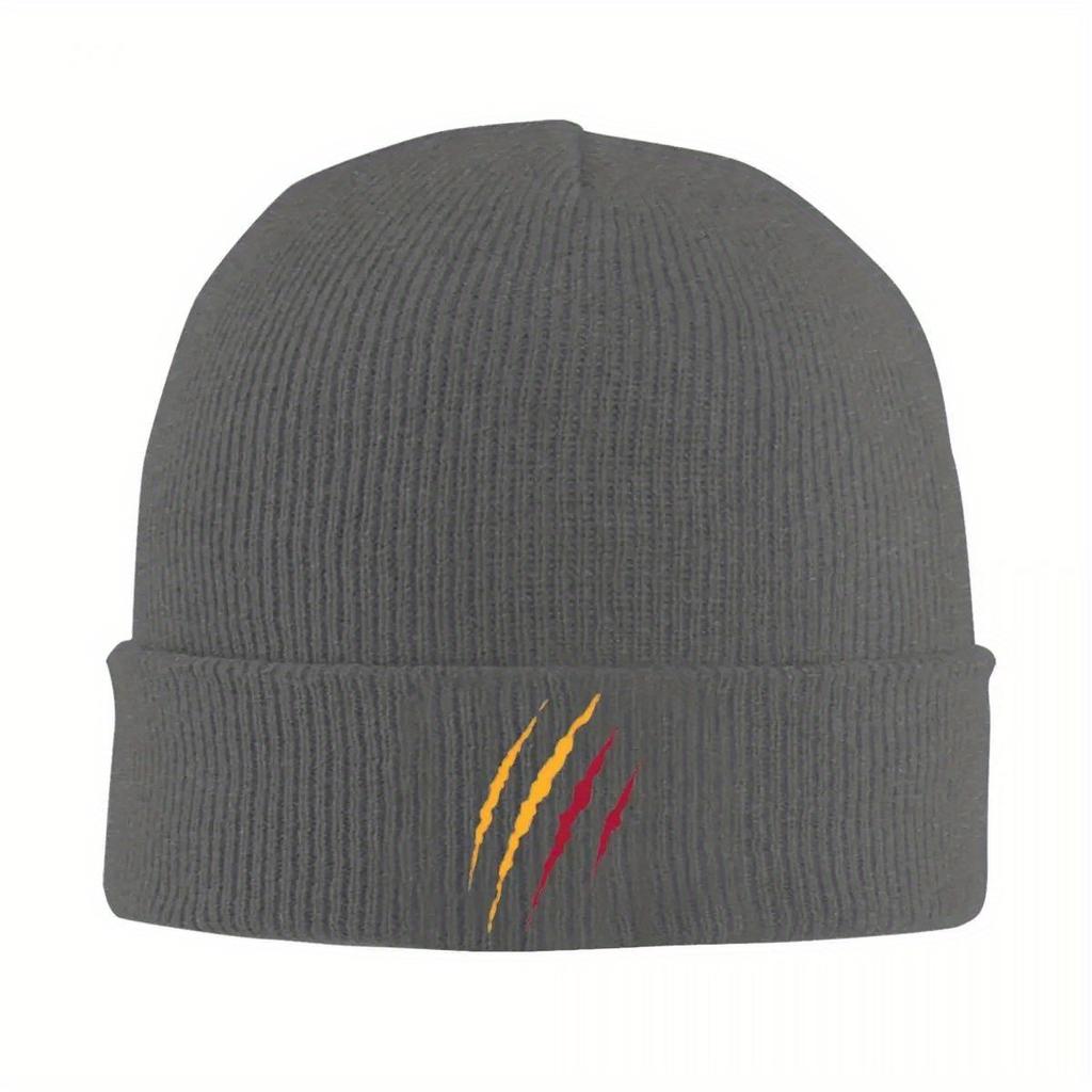 Galatasarays Claw Marks Knitted Hat for Women Unisex Skullies Beanies Autumn Winter Hat Acrylic Soccer Aslanlar Lion Warm Caps
