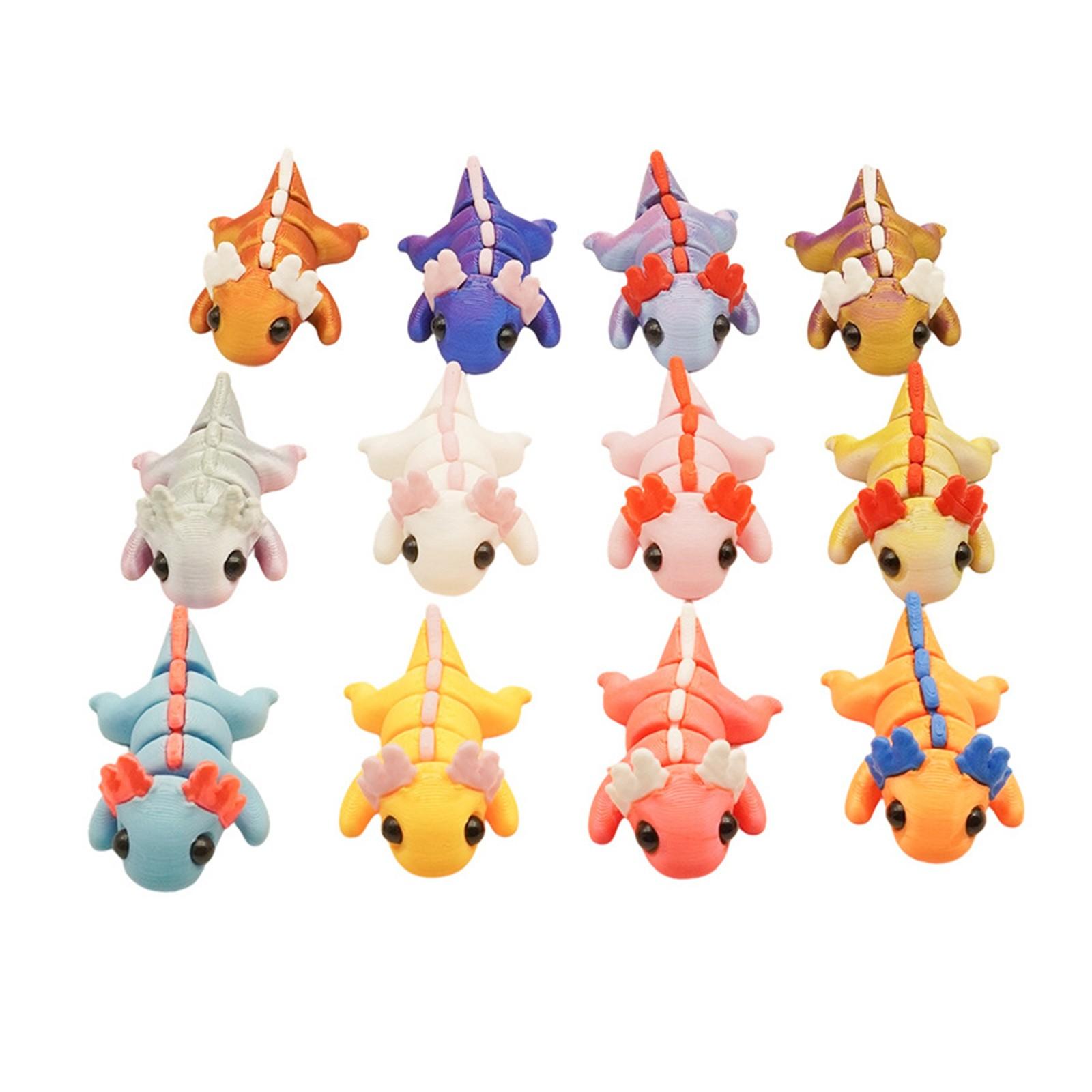 

Милый набор кукол-животных, Забавный набор 3D-печатных статуэток животных с цветами One Size